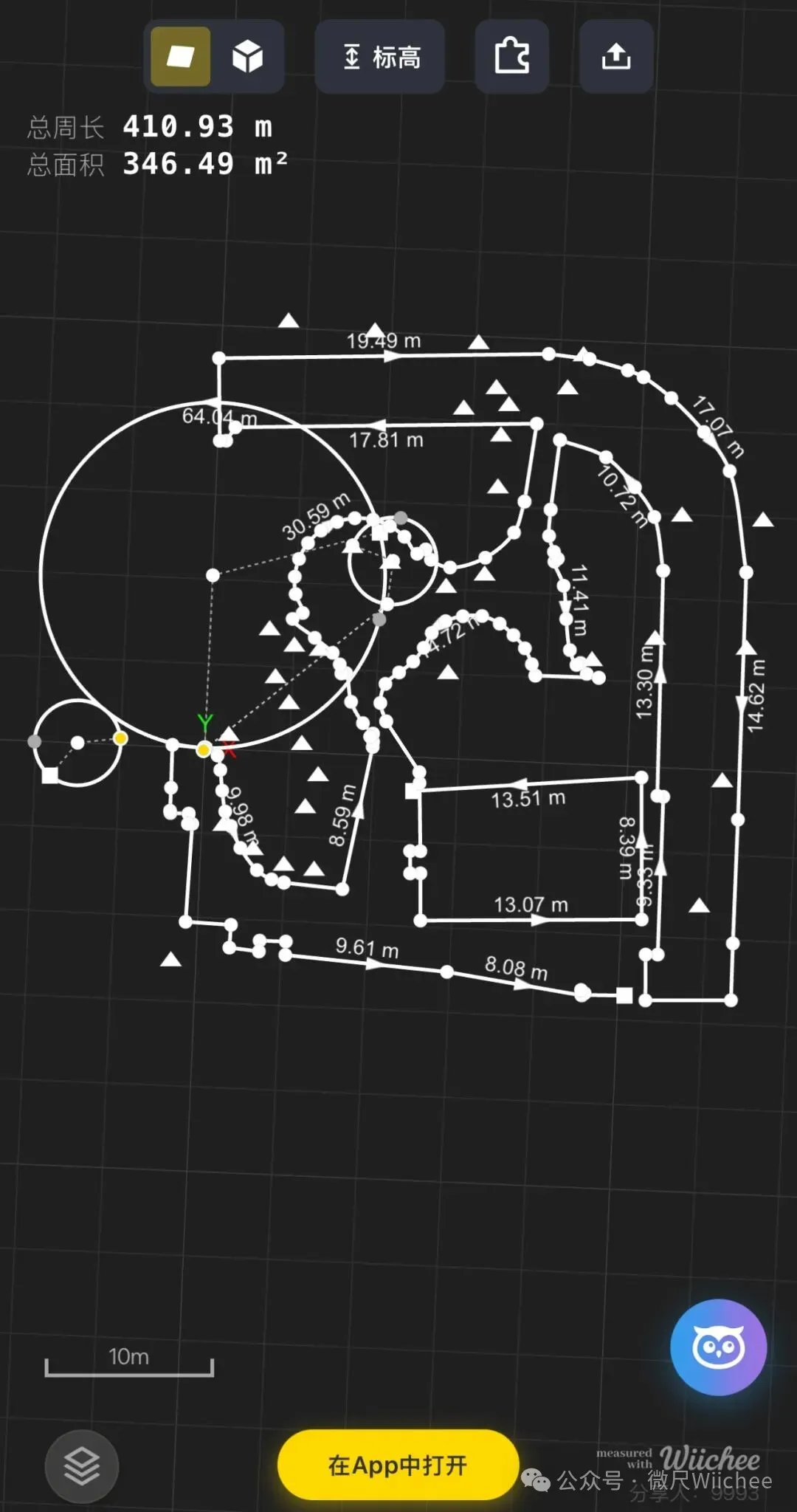 Wiichee街角花园测量CAD 图