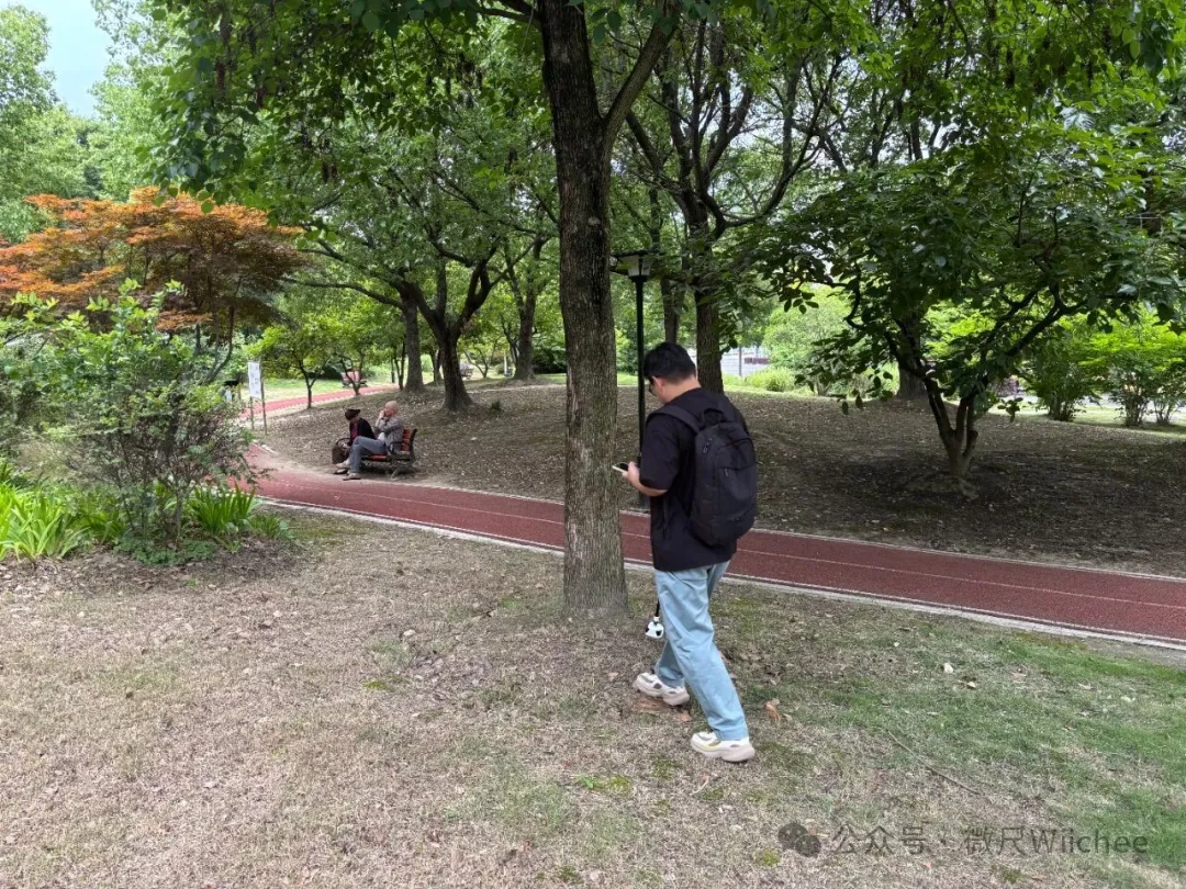 庭院测量现场
